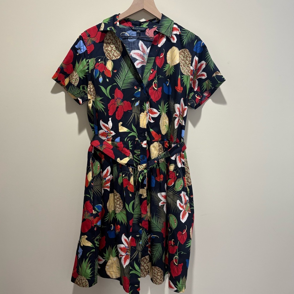Brooks Brothers Floral Button Front Women’s Dress